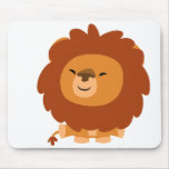 Lion câlin mignon Mousepad de bande dessinée tapis de souris