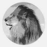 Lion de BW Adhésifs Ronds
