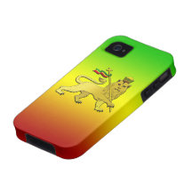 Lion de Rasta de reggae de Judah Coque Vibe iPhone 4