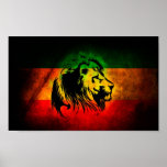 Lion de Rasta Posters