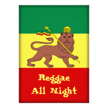 Lion de reggae de Rasta de Judah Invitation Personnalisée