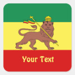 Lion de reggae de Rasta des feuilles de Judah d'au