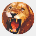 Lion d'hurlement adhésifs