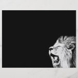 Lion d'hurlement tract personnalisé