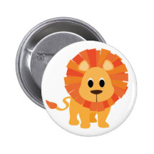 Lion doux badges avec agrafe