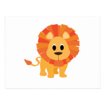 Lion doux cartes postales