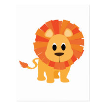 Lion doux cartes postales