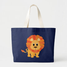Lion doux sac de toile