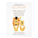 Lion et invitation nuptiale de douche de Lionness  invitations