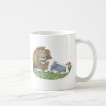 lion et l'agneau tasses à café