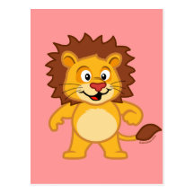 Lion mignon carte postale