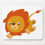 Lion mignon rapide Mousepad de bande dessinée Tapis De Souris