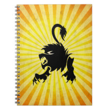Lion noir ; Lion Carnets À Spirale