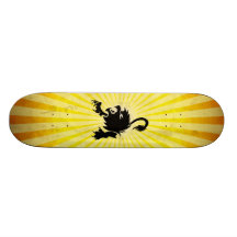 Lion noir ; Lion Planches À Roulettes