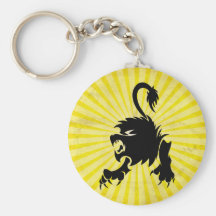 Lion noir ; Lion Porte-clefs
