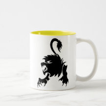 Lion noir ; Lion Tasse À Café