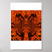 Lion tribal poster