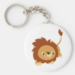 Lion vif mignon Keychain de bande dessinée porte-clés