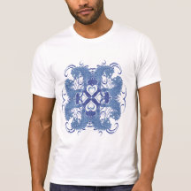 Lions vintages avec des remous 4 têtes et remous d t-shirts