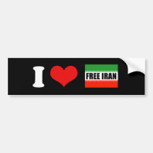 L'IRAN LIBRE AUTOCOLLANTS POUR VOITURE