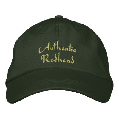 L'Irlandais roux authentique a brodé le casquette/ Casquettes De Baseball Brodées