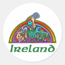 L'Irlande - illumination III de voûte Autocollant Rond