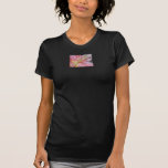 Lis Brown/coutume rose T-shirt de 2 couches