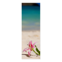 Lis de plage de signet modèles de cartes de visite