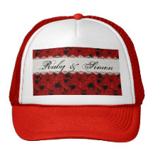 Lis rouges casquette de camionneur