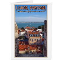 Lisbonne - bateau sur le Tejo Carte De Vœux
