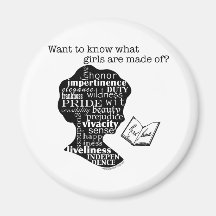 Lisez Jane Austen Magnets Pour Réfrigérateur