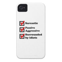 Liste de contrôle de sarcasme coque Case-Mate iPhone 4