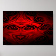Lit rose posters