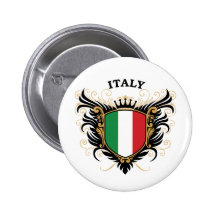 L'Italie Badges Avec Agrafe