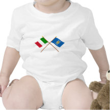 L'Italie et les drapeaux croisés par Calabre Bodies