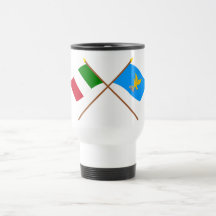 L'Italie et les drapeaux croisés par Friuli-Venezi Mugs À Café