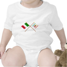 L'Italie et les drapeaux croisés par Puglia T-shirts