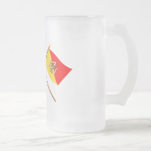 L'Italie et les drapeaux croisés par Sicilia Tasse À Café