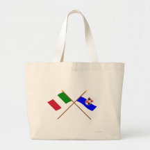L'Italie et les drapeaux croisés par Trentin-Haut- Sacs Fourre-tout