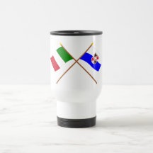 L'Italie et les drapeaux croisés par Trentin-Haut- Mugs