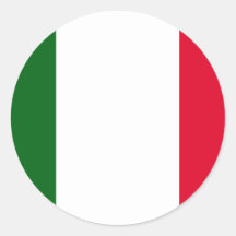 L'Italie, Italie Autocollants Ronds