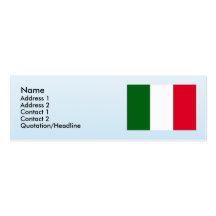 L'Italie, Italie Cartes De Visite Personnelles