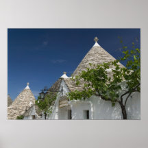 L'Italie, Puglia, Alberobello, dei Trulli, 2 de Te Posters