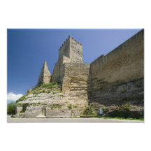 L'Italie, Sicile, Enna, Calascibetta, Di de Castel Photographie