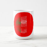 L'Italie sur la tasse rouge de cercle