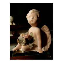 L'Italien Putto (ange) avec s'est levé Cartes Postales