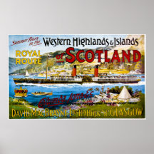 L'itinéraire royal de l'été de l'Ecosse voyage le  Affiche