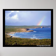 Littoral d'océan du sud poster