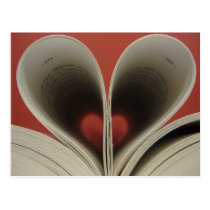 Livre de carte postale de coeurs cartes postales