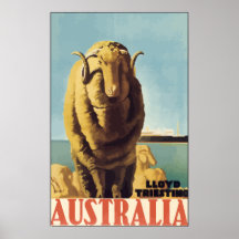 Lloyd Triesting Australie, cru Posters